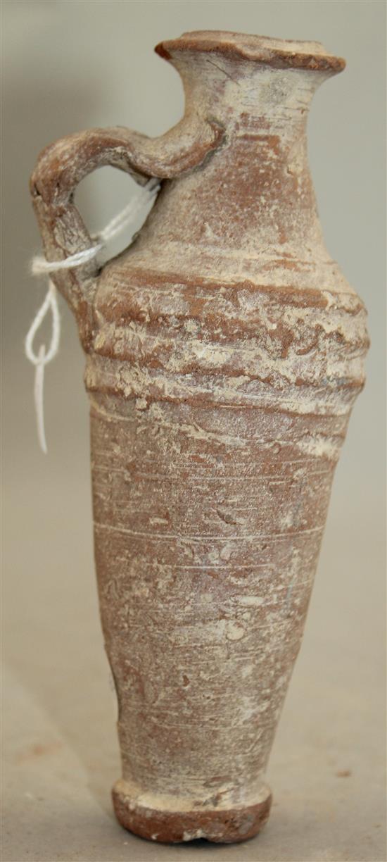A Roman terracotta coiled container, c.1st / 2nd century AD, 15cm